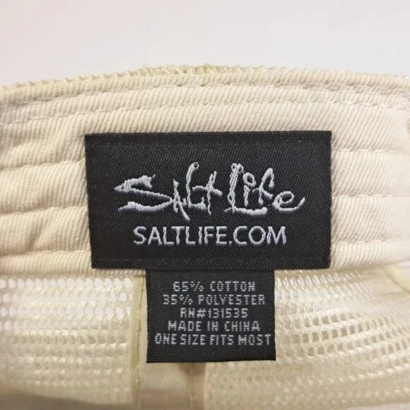 Salt Life trucker cap Adventure Seas Division Hat Mesh Back Snapback Adjust - Picture 7 of 8